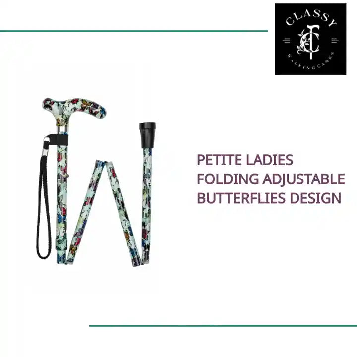 Petite Ladies Folding Adjustable Butterflies Design by@Outfy