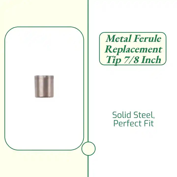 Metal Ferule Replacement Tip 7/8 inch by@Outfy