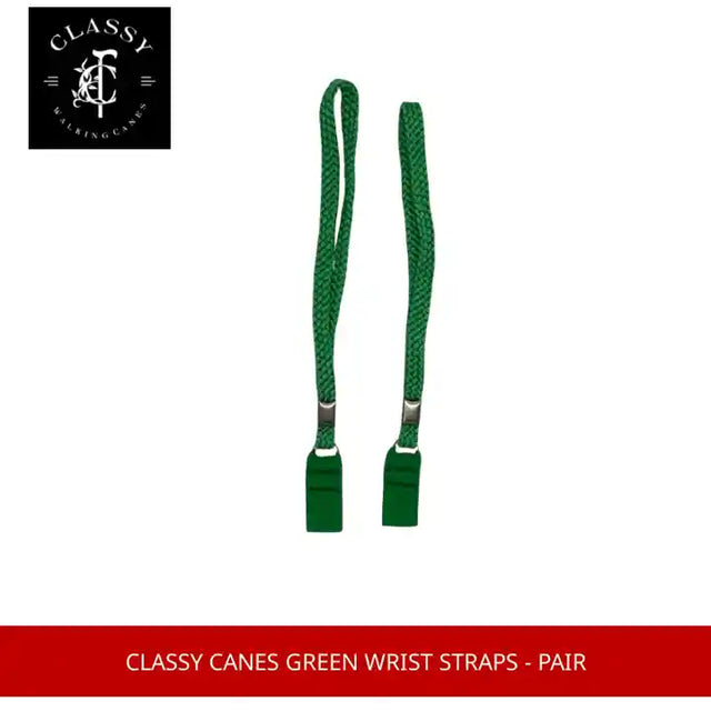 Classy Canes Green Wrist Straps - Pair by@Outfy