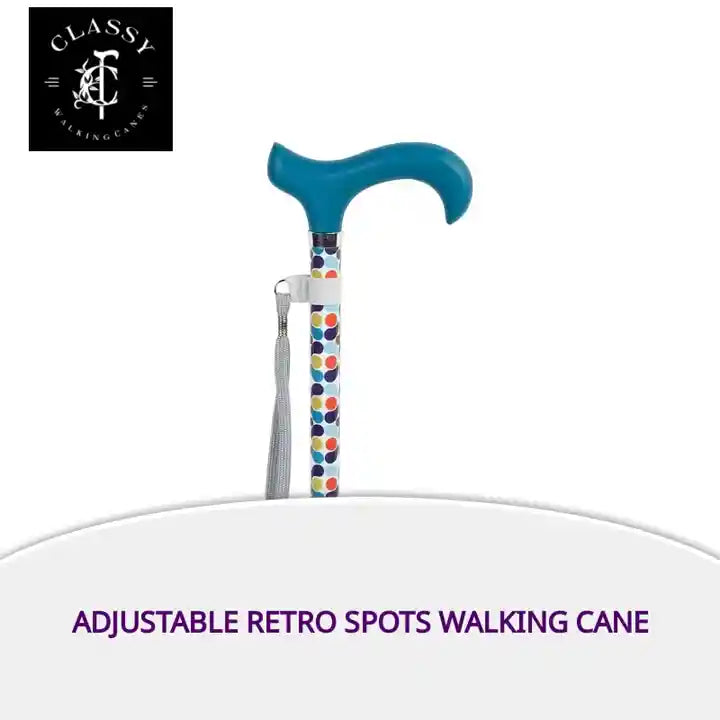 Adjustable Retro Spots Walking Cane by@Outfy