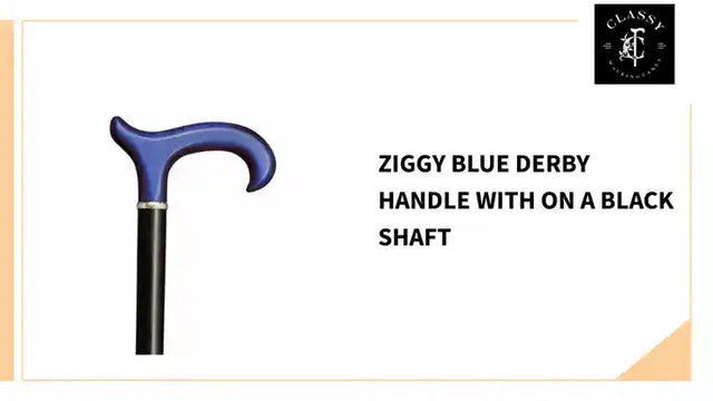 Ziggy Blue Derby Handle with on a Black Shaft by@Outfy