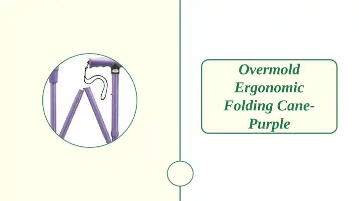 Overmold Ergonomic Folding Cane-Purple by@Outfy