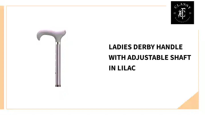 Ladies Derby Handle with Adjustable Shaft in Lilac by@Outfy