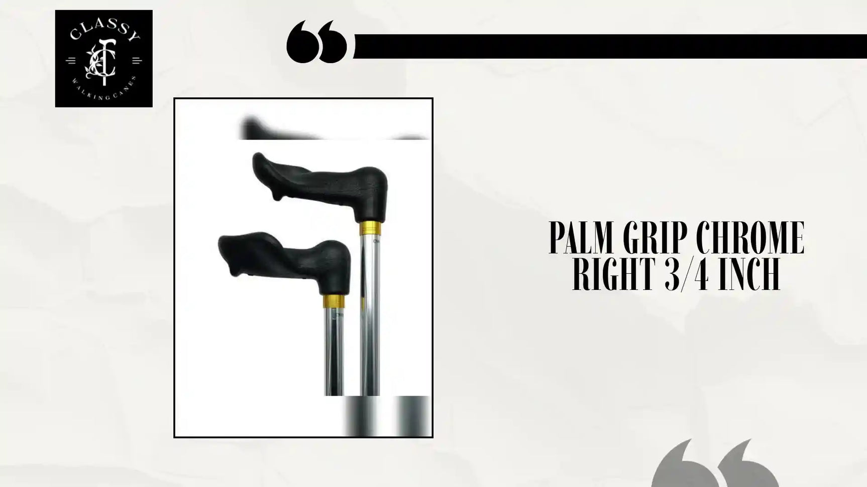 Palm Grip Chrome Right 3/4 inch by@Outfy