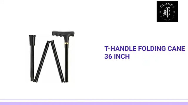 T-Handle Folding Cane 36 Inch by@Outfy