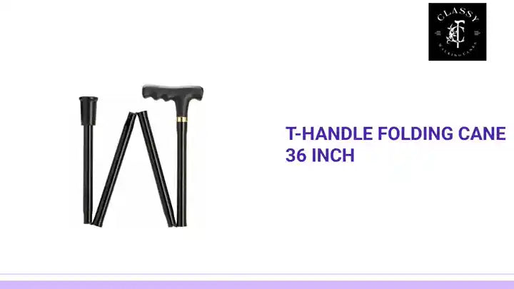 T-Handle Folding Cane 36 Inch by@Outfy