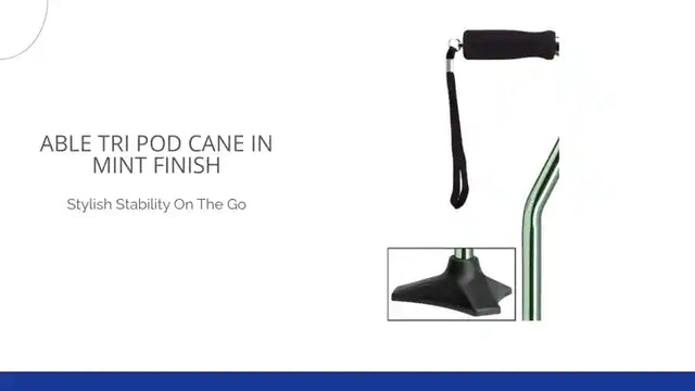 Able Tri Pod Cane in Mint Finish by@Outfy