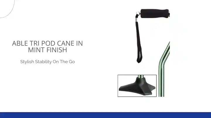 Able Tri Pod Cane in Mint Finish by@Outfy