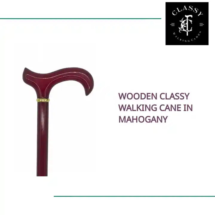 Wooden Classy Walking Cane in Mahogany by@Outfy