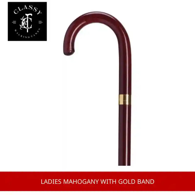 Ladies Mahogany with Gold Band by@Outfy