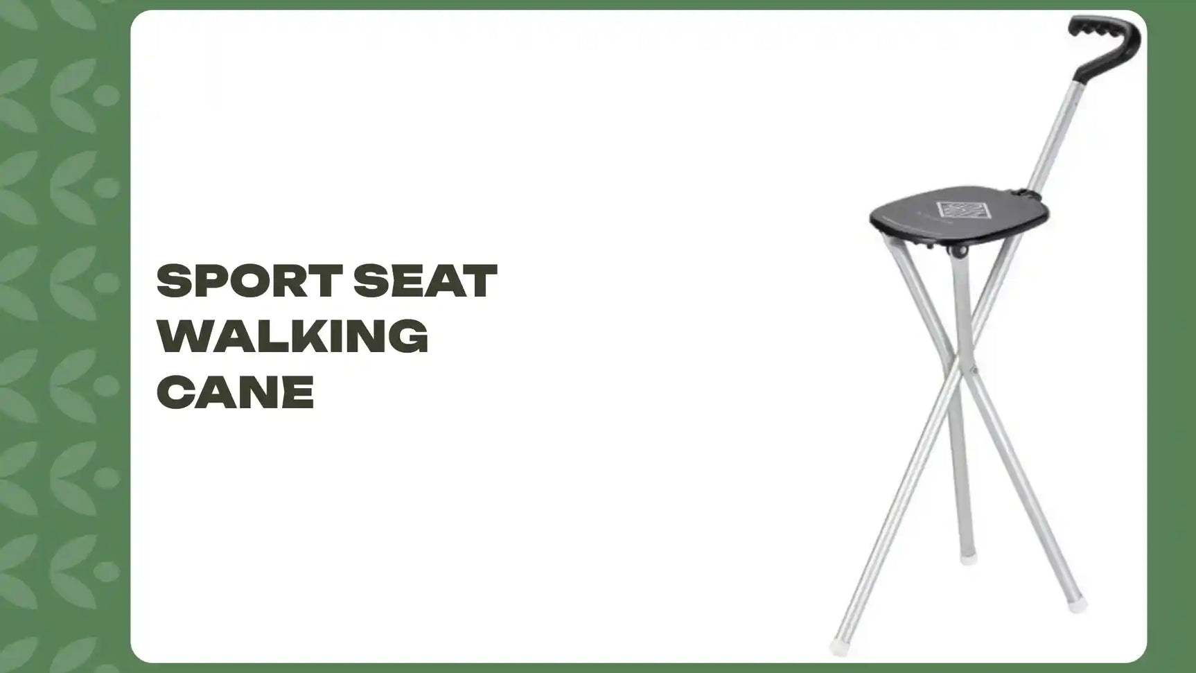 Sport Seat Walking Cane by@Outfy