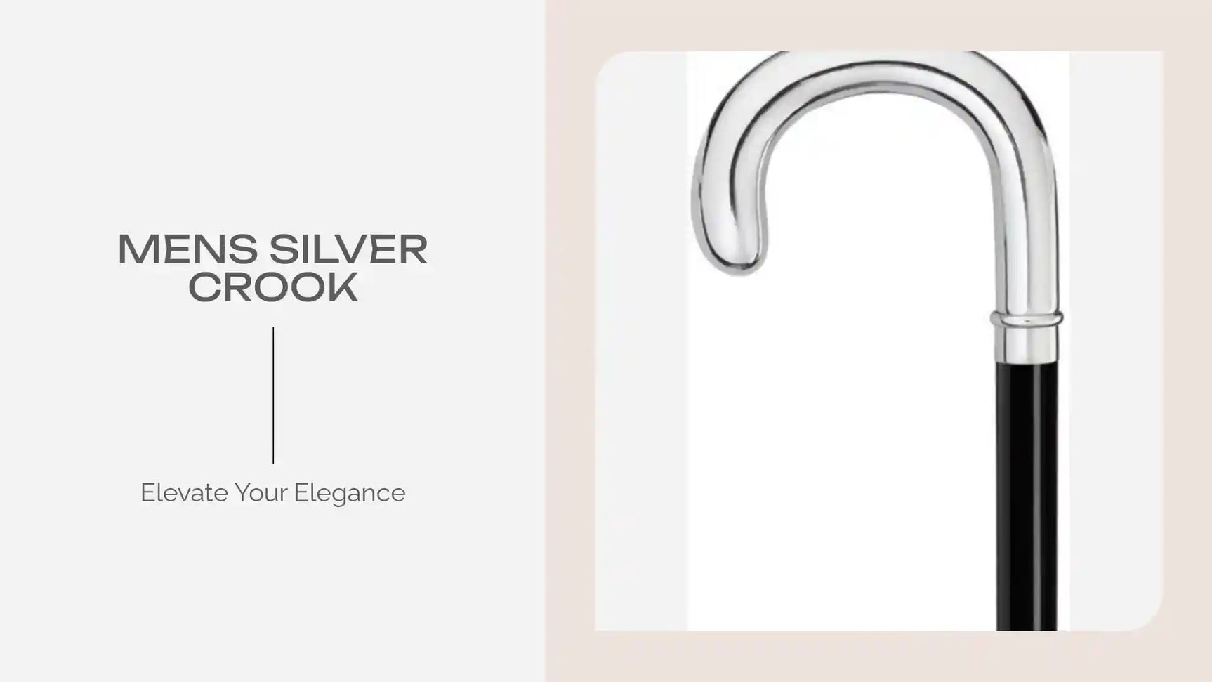 Mens Silver Crook by@Outfy