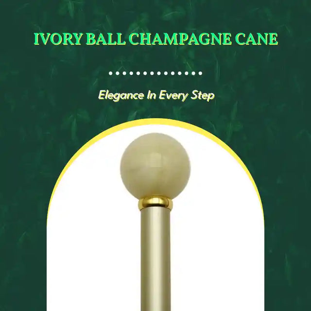 Ivory Ball Champagne Cane by@Outfy