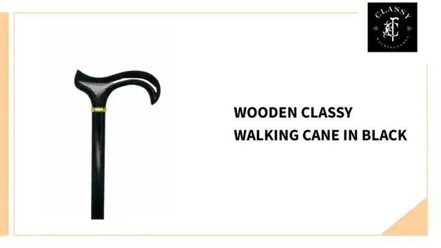 Wooden Classy Walking Cane in Black by@Outfy