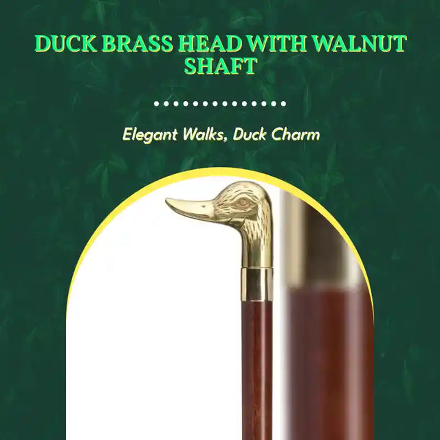 Duck Brass Head with Walnut Shaft by@Outfy
