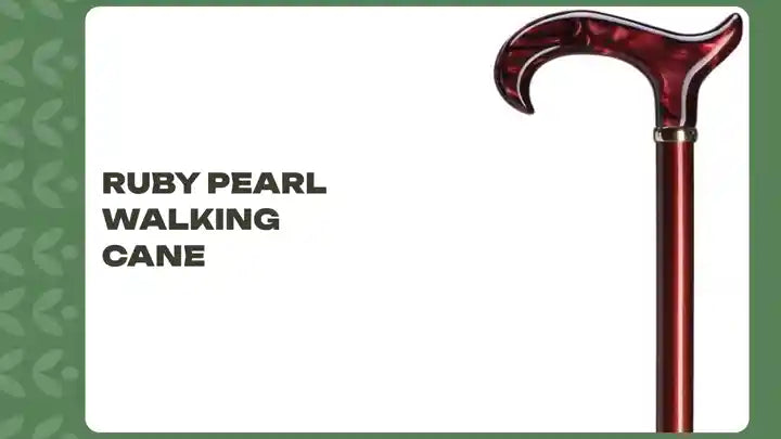 Ruby Pearl Walking Cane by@Outfy