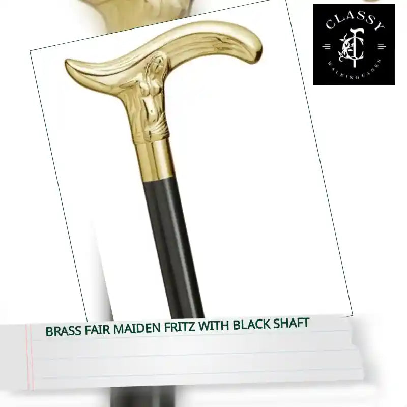 Brass Fair Maiden Fritz with Black Shaft by@Outfy