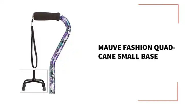 Mauve Fashion Quad-Cane Small Base by@Outfy