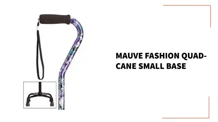 Mauve Fashion Quad-Cane Small Base by@Outfy