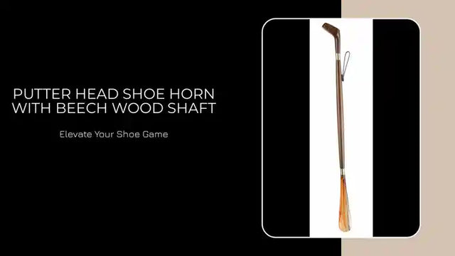 Putter Head Shoe Horn with Beech Wood Shaft by@Outfy