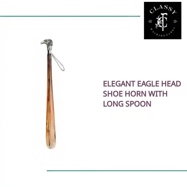 Elegant Eagle Head Shoe Horn with Long Spoon by@Outfy