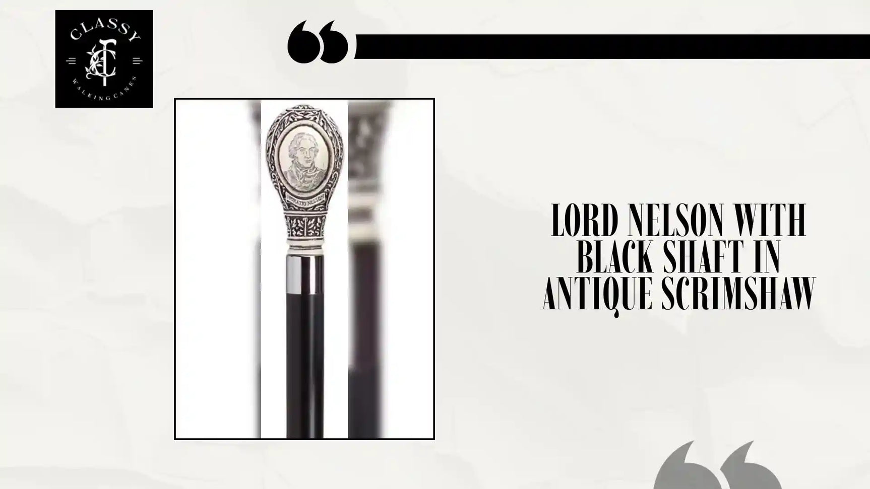 Lord Nelson with Black Shaft in Antique Scrimshaw by@Outfy