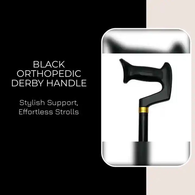 Black Orthopedic Derby Handle by@Outfy