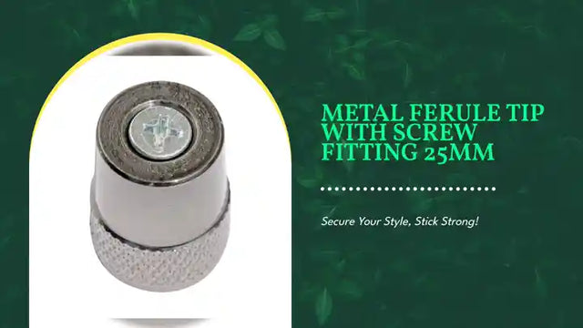 Metal Ferule Tip with Screw Fitting 25mm by@Outfy