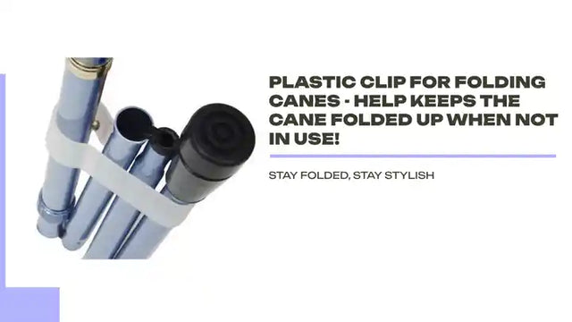 Plastic Clip for Folding Canes - Help Keeps The Cane Folded up When not in use! by@Outfy