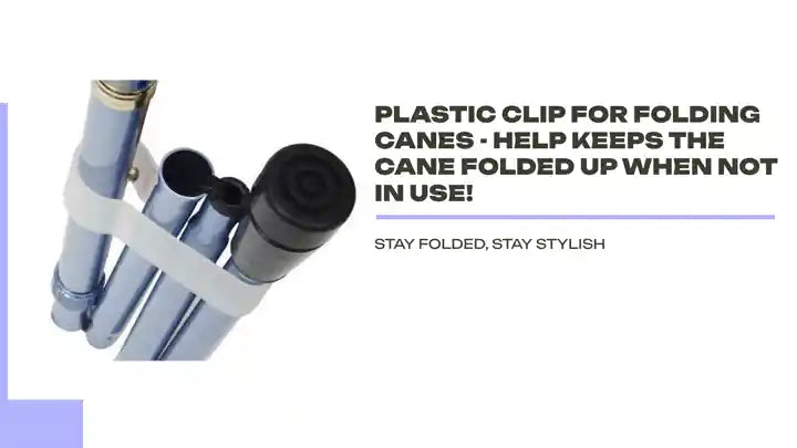 Plastic Clip for Folding Canes - Help Keeps The Cane Folded up When not in use! by@Outfy