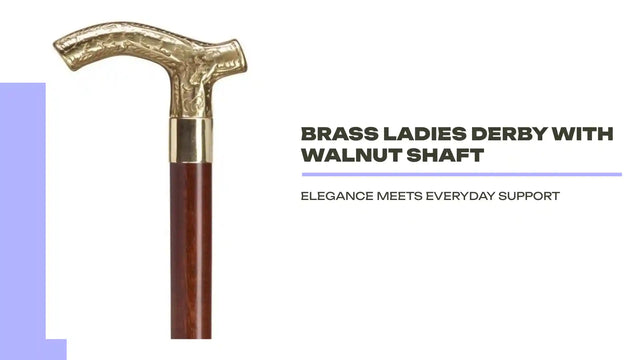 Brass Ladies Derby with Walnut Shaft by@Outfy