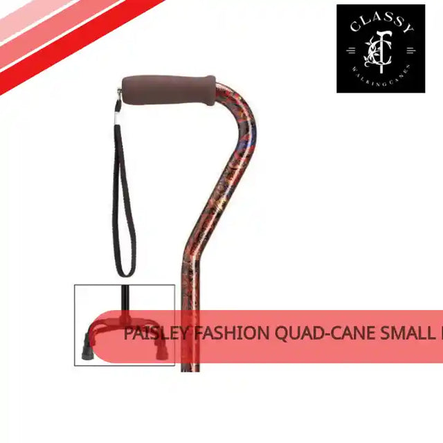 Paisley Fashion Quad-Cane Small Base by@Outfy