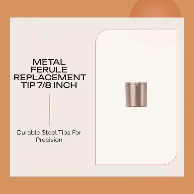 Metal Ferule Replacement Tip 7/8 inch by@Outfy