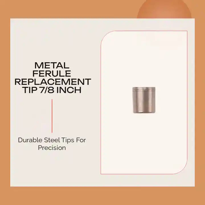 Metal Ferule Replacement Tip 7/8 inch by@Outfy