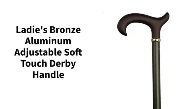 Ladie's bronze aluminum adjustable soft touch derby handle by@Outfy