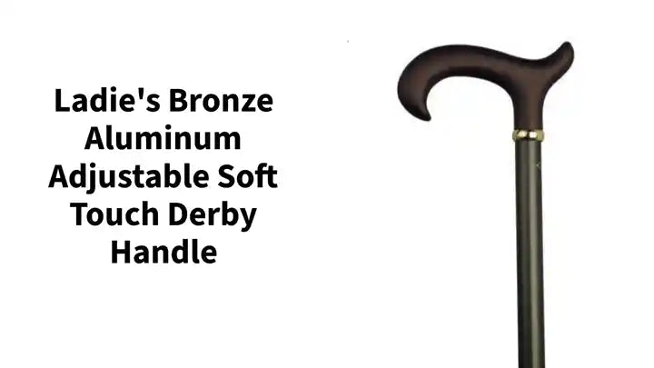 Ladie's bronze aluminum adjustable soft touch derby handle by@Outfy