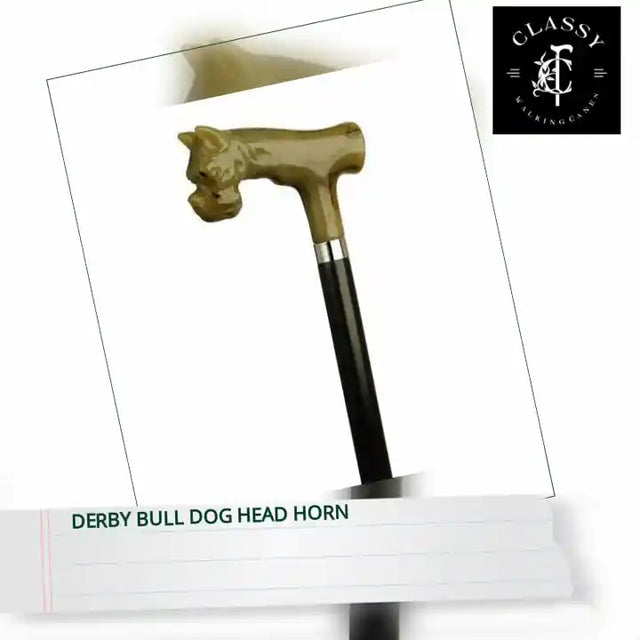 Derby Bull Dog Head Horn by@Outfy