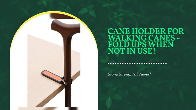 Cane Holder for Walking Canes - Fold Ups When Not in Use! by@Outfy