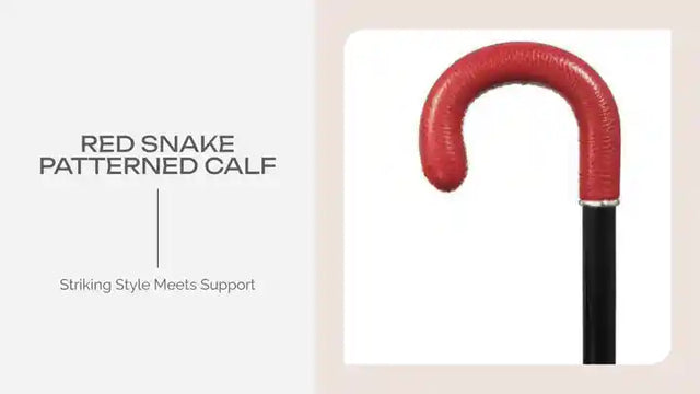 Red Snake Patterned Calf by@Outfy