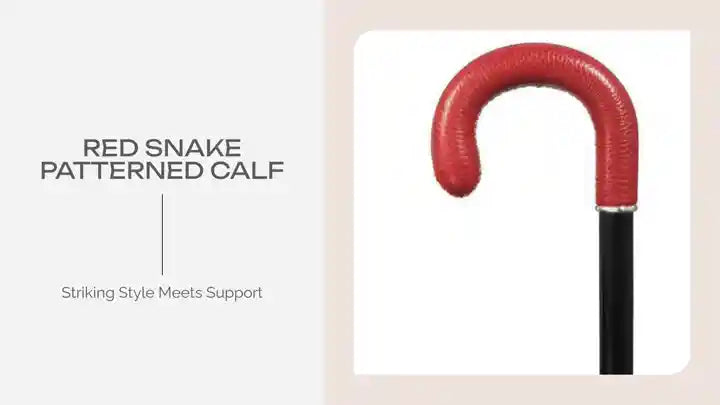 Red Snake Patterned Calf by@Outfy