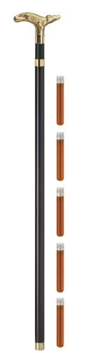 Straight Brandy Walking Cane with Alligator Handle-Classy Walking Canes