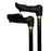 Right Hand 7/8 inch Shaft Black-Classy Walking Canes