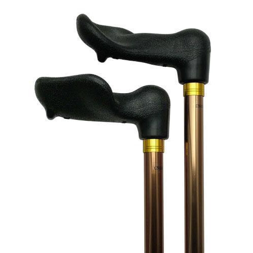 Palm Grip in Bronze Right Handed 3/4 inch-Classy Walking Canes
