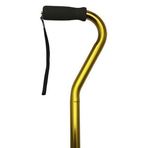 Men's Offset in Solids Gold-Classy Walking Canes