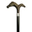 Derby Double Horse Heads Brown-Classy Walking Canes