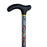 Blue Floral with Fritz Handle-Classy Walking Canes