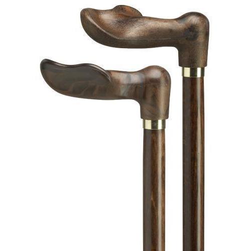 Wood Tone Palm Grip for Right Hand-Classy Walking Canes