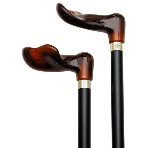 Amber Palm Grip Right Handed-Classy Walking Canes