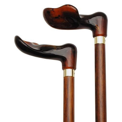 Amber-Cherry Palm Grip Right Handed-Classy Walking Canes
