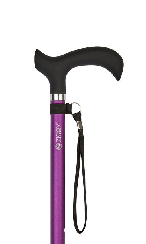 Ziggy Derby Adjustable Cane in Purple-Classy Walking Canes